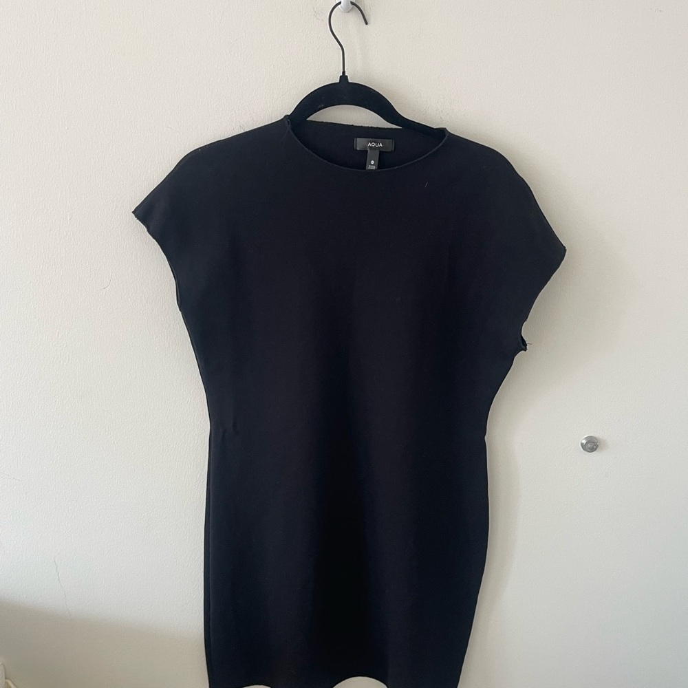 Aqua Classic Black Sleeveless Dress